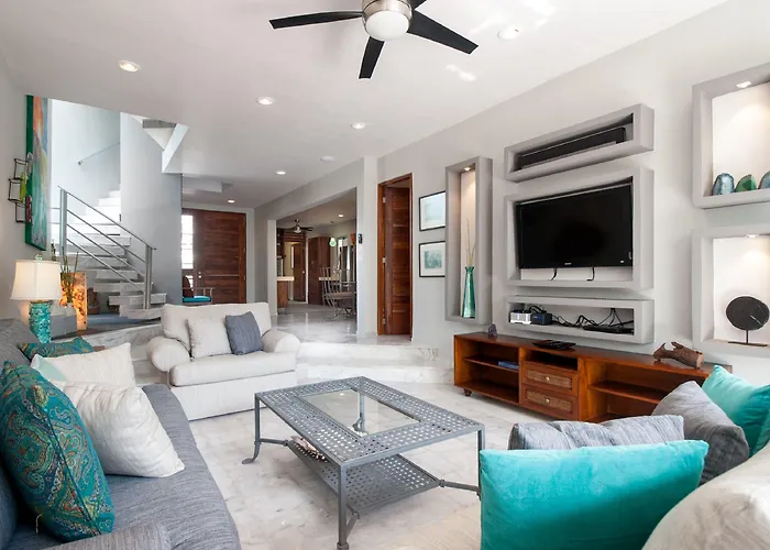 Casa Agua Azul - Family Getaway With Stunning Ocean Views Puerto Morelos